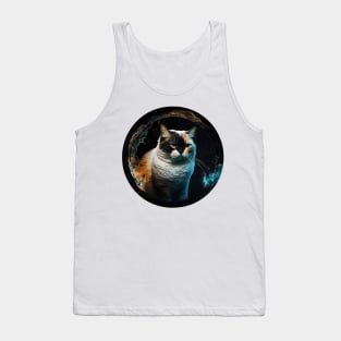 Warrior Cats in Round: Captivating Designs for Feline Enthusiasts Tank Top